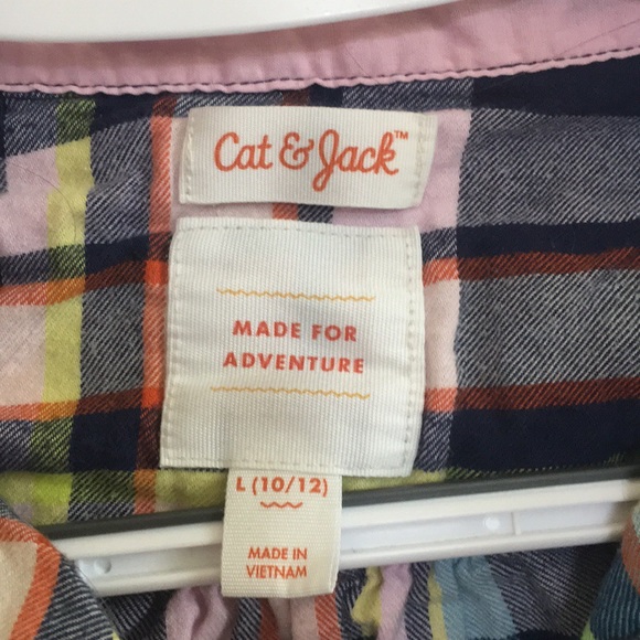 Lot of 3 girls 10/12 flannels - Picture 3 of 10